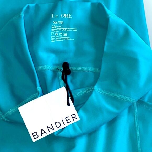 BANDIER Leggings Le Ore Lucca High Rise Pocket Full Length Jade Size XS - Picture 9 of 11